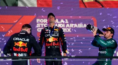 Le podium du GP d'Arabie Saoudite 2023